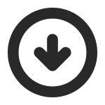 Arrow Down 5 Circle SVG Icon
